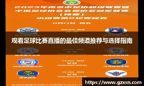 观看足球比赛直播的最佳频道推荐与选择指南