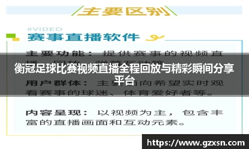 衡冠足球比赛视频直播全程回放与精彩瞬间分享平台