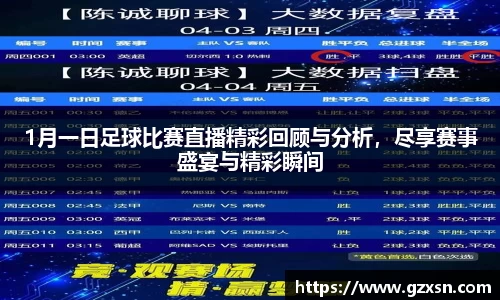 1月一日足球比赛直播精彩回顾与分析，尽享赛事盛宴与精彩瞬间